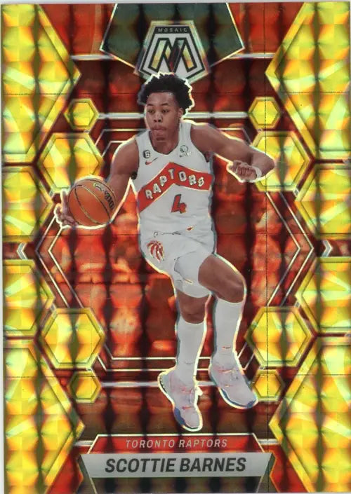 2022-23 Panini Mosaic Reactive Yellow #113 Scottie Barnes Toronto Raptors NM-MT