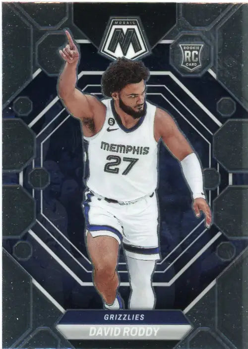 2022-23 Panini Mosaic #223 David Roddy Rookie Memphis Grizzlies Basketball NM-MT