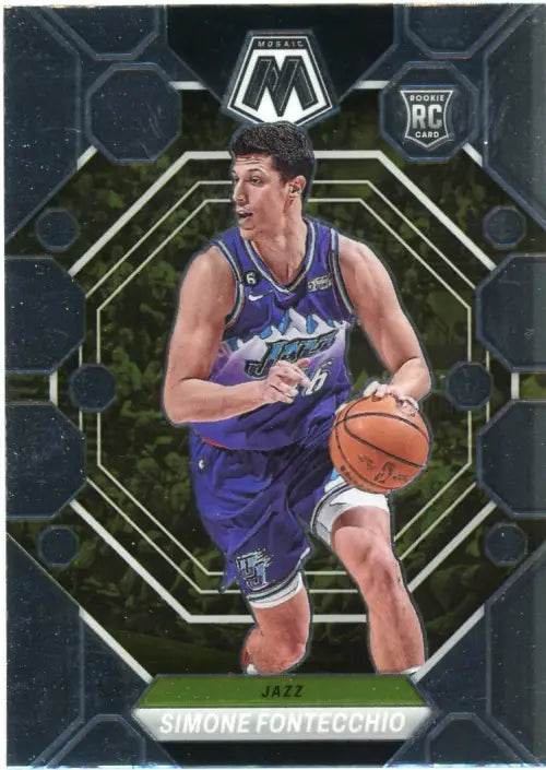 2022-23 Panini Mosaic #232 Simone Fontecchio Rookie Utah Jazz Basketball NM-MT