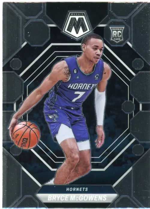 2022-23 Panini Mosaic #242 Bryce McGowens Rookie Charlotte Hornets Card NM-MT