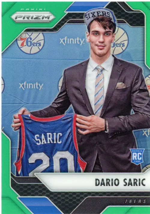 2016-17 Panini Prizm Green #2 Dario Saric Philadelphia 76ers Basketball NM-MT