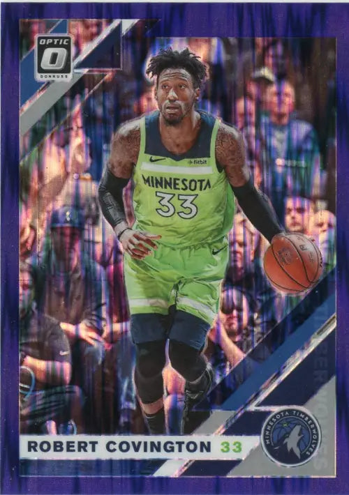 2019-20 Donruss Optic Purple Shock #121 Robert Covington Timberwolves Card NM-MT