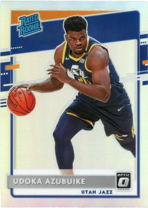 2020-21 Donruss Optic Holo #177 Udoka Azubuike Rookie Utah Jazz Basketball NM-MT