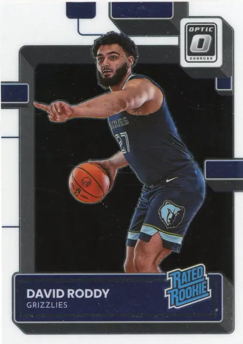 2022-23 Donruss Optic #225 David Roddy Rookie Memphis Grizzlies Basketball NM-MT