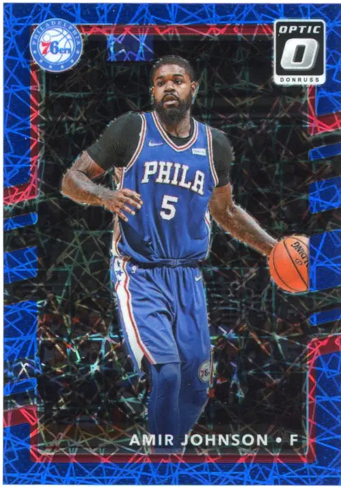 2017-18 Donruss Optic Blue Velocity #115 Amir Johnson Philadelphia 76ers NM-MT