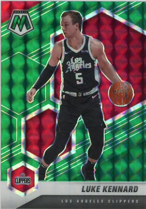 2020-21 Panini Mosaic Green #146 Luke Kennard Los Angeles Clippers Card NM-MT