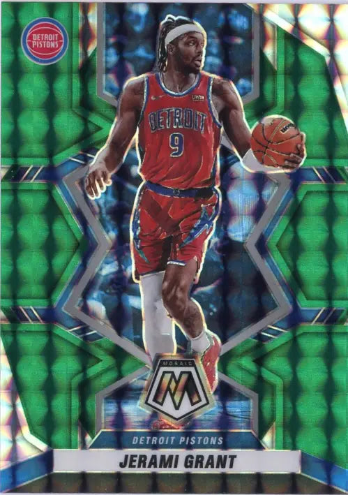 2021-22 Panini Mosaic Green #89 Jerami Grant Detroit Pistons Basketball NM-MT