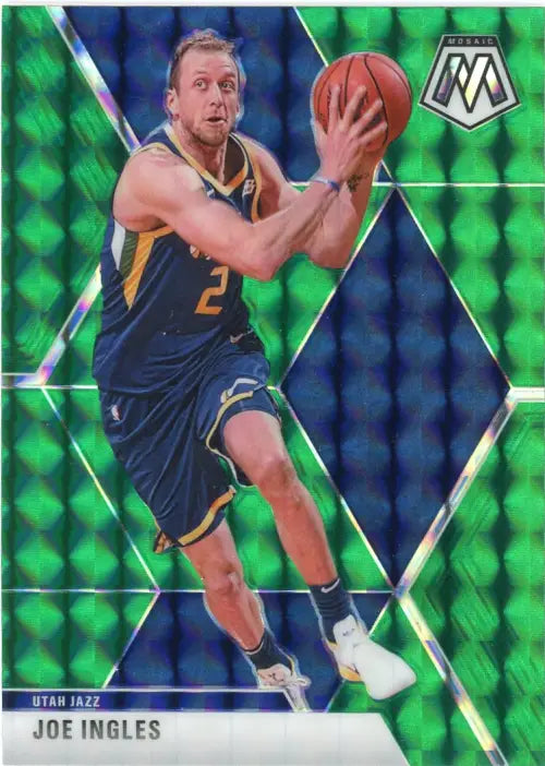 2019-20 Panini Mosaic Green #63 Joe Ingles Utah Jazz Basketball Card NBA NM-MT