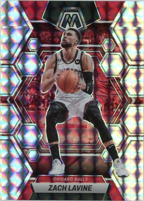 2022-23 Panini Mosaic Mosaic #20 Zach LaVine Chicago Bulls Basketball Card NM