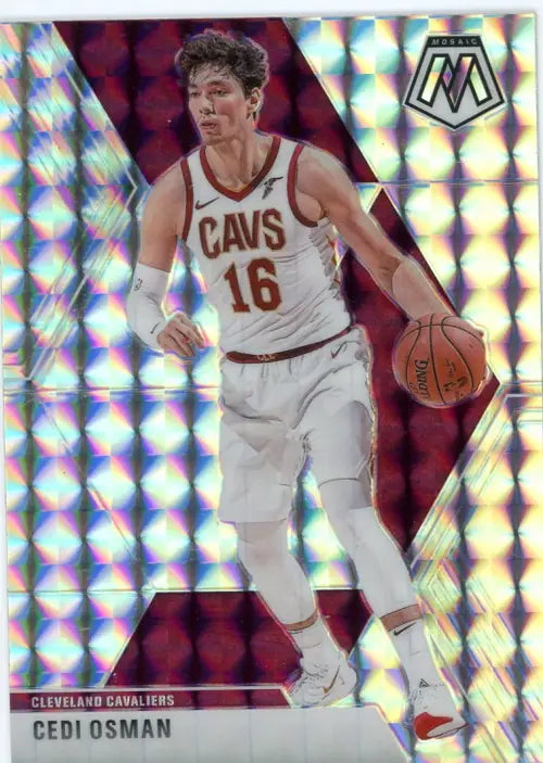 2019-20 Panini Mosaic Mosaic #177 Cedi Osman Cleveland Cavaliers Card NBA NM-MT