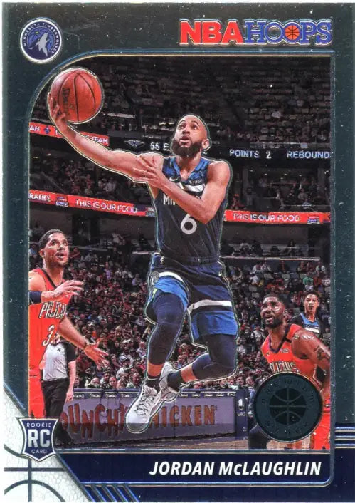 2019-20 Hoops Premium Stock #255 Jordan McLaughlin Rookie Timberwolves NBA NM-MT