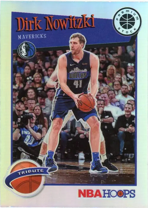 2019-20 Hoops Premium Stock Silver #282 Dirk Nowitzki Dallas Mavericks NBA NM-MT