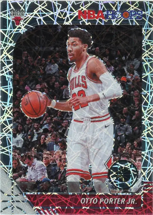 2019-20 Hoops Premium Stock Silver Laser #28 Otto Porter Jr Chicago Bulls NM-MT