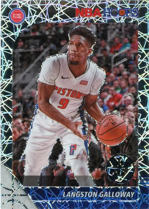 2019-20 Hoops Premium Stock Silver Laser #56 Langston Galloway Pistons NBA NM-MT