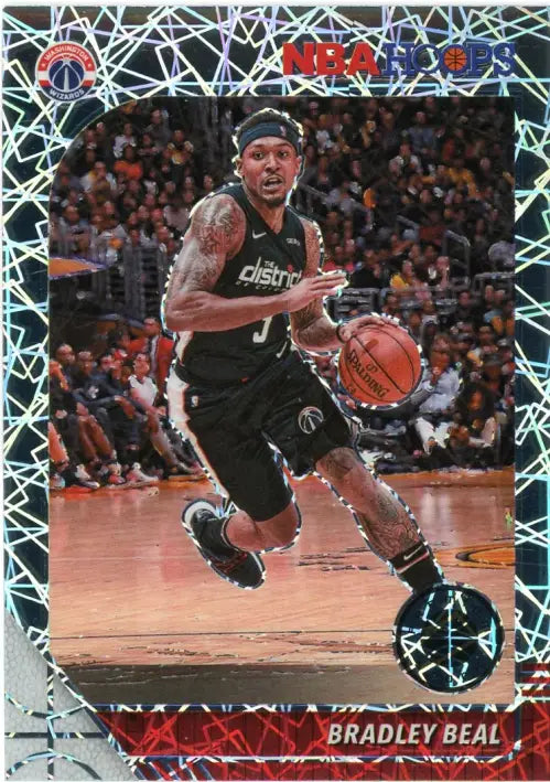 2019-20 Hoops Premium Stock Silver Laser #192 Bradley Beal Wizards Card NM-MT