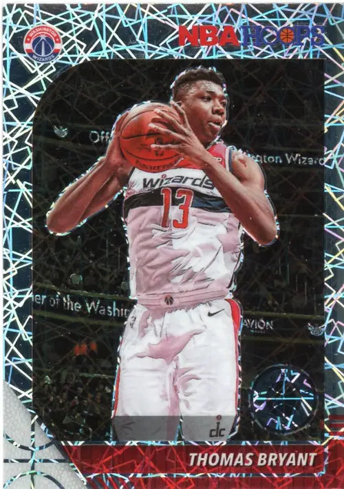 2019-20 Hoops Premium Stock Silver Laser #193 Thomas Bryant Wizards Card NM-MT