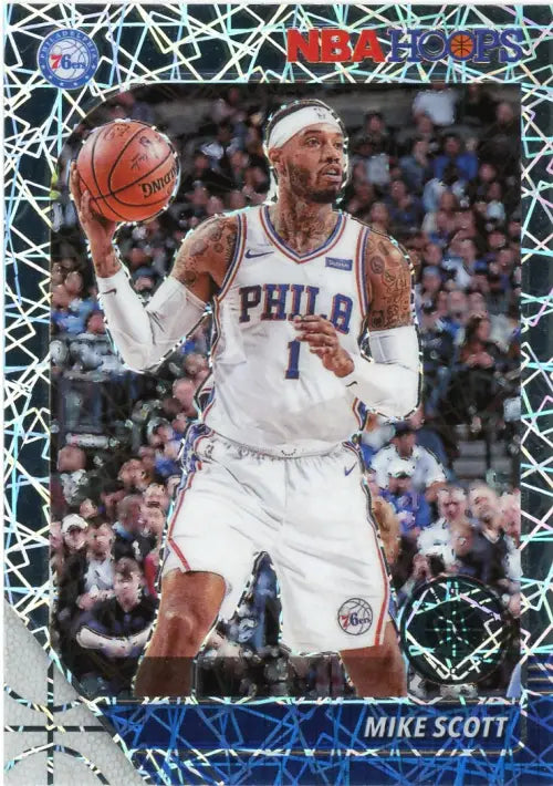 2019-20 Hoops Premium Stock Silver Laser #279 Mike Scott 76ers Basketball NM-MT