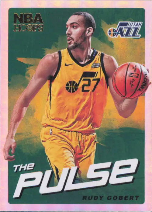 2018-19 Hoops The Pulse Holo #10 Rudy Gobert Utah Jazz Basketball Card NBA NM-MT