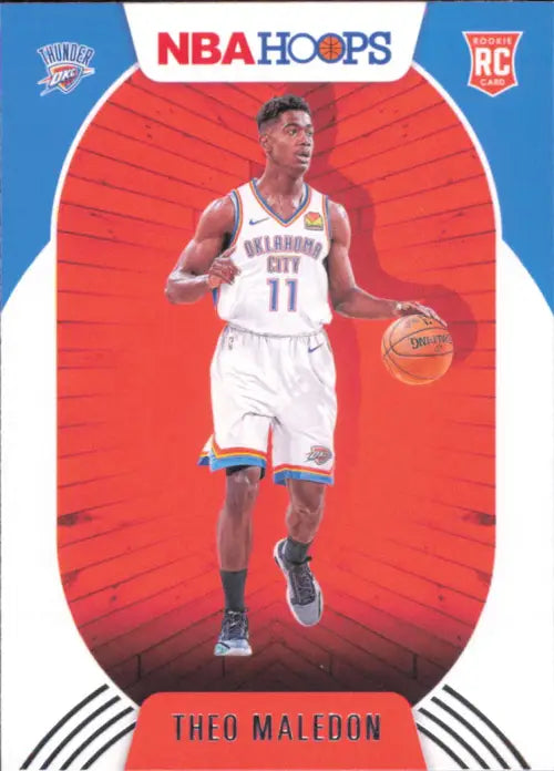 2020-21 Hoops #230 Theo Maledon Rookie Oklahoma City Thunder Basketball NM-MT