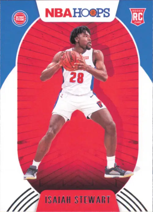 2020-21 Hoops #233 Isaiah Stewart Rookie Detroit Pistons Basketball Card NM-MT