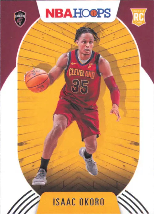 2020-21 Hoops #244 Isaac Okoro Rookie Cleveland Cavaliers Basketball Card NM-MT