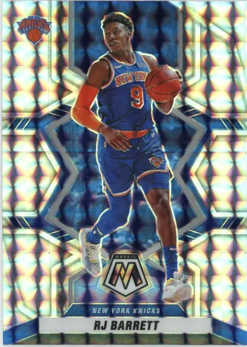 2021-22 Panini Mosaic Mosaic #140 RJ Barrett New York Knicks Basketball NM-MT