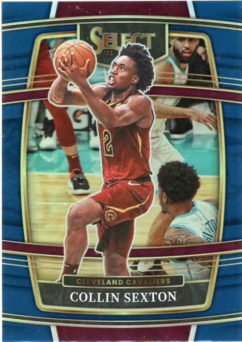 2021-22 Select Prizms Blue #71 Collin Sexton Cleveland Cavaliers Card NBA NM-MT