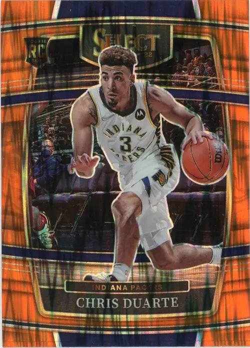 2021-22 Select Orange Flash #41 Chris Duarte Rookie Indiana Pacers Card NM-MT