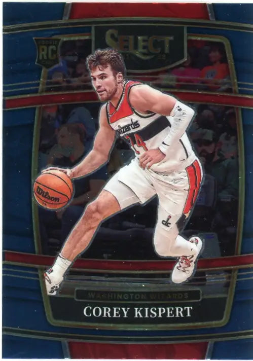 2021-22 Select Blue #81 Corey Kispert Rookie Washington Wizards Basketball NM-MT