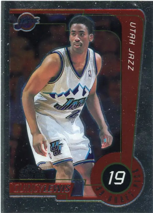 1999-00 Topps Chrome #238 Quincy Lewis Rookie Utah Jazz Basketball Card NM-MT