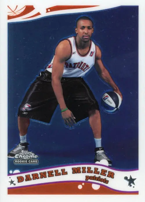 2005-06 Topps Chrome #224 Darnell Miller D League Rookie Patriots Card NBA NM-MT