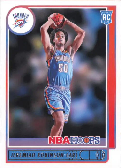 2021-22 Hoops #225 Jeremiah Robinson Earl Rookie Oklahoma City Thunder NBA NM-MT