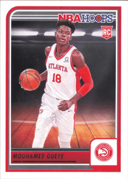 2023-24 Hoops #233 Mouhamed Gueye Rookie Atlanta Hawks Basketball Card NBA NM-MT