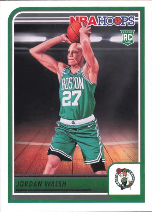 2023-24 Hoops #247 Jordan Walsh Rookie Boston Celtics Basketball Card NBA NM-MT