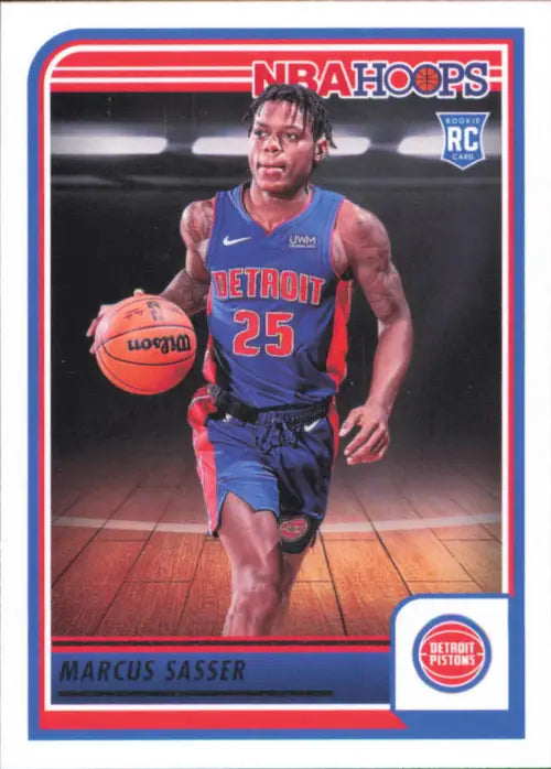 2023-24 Hoops #260 Marcus Sasser Rookie Detroit Pistons Basketball Card NM-MT