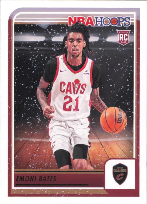 2023-24 Hoops Winter #266 Emoni Bates Rookie Cleveland Cavaliers Card NBA NM-MT