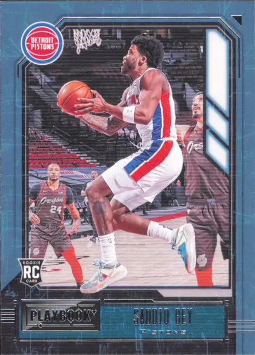 2020-21 Panini Chronicles #183 Saddiq Bey Rookie Playbook Detroit Pistons NM-MT