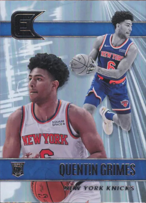 2021-22 Panini Chronicles #322 Quentin Grimes Essentials Rookie NY Knicks NM-MT