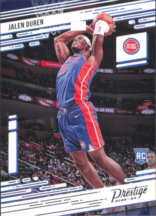 2022-23 Panini Chronicles #70 Jalen Duren Prestige Rookie Detroit Pistons NM-MT