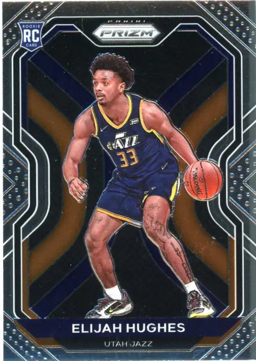 2020-21 Panini Prizm #271 Elijah Hughes Rookie Utah Jazz Basketball Card NM-MT