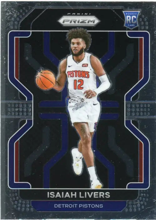 2021-22 Panini Prizm #296 Isaiah Livers Rookie Detroit Pistons Basketball NM-MT