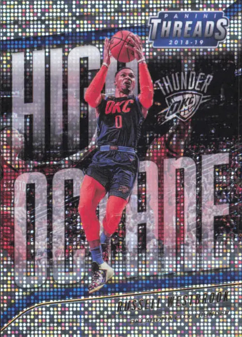 2018-19 Panini Threads High Octane Dazzle #2 Russell Westbrook OKC Thunder NM-MT