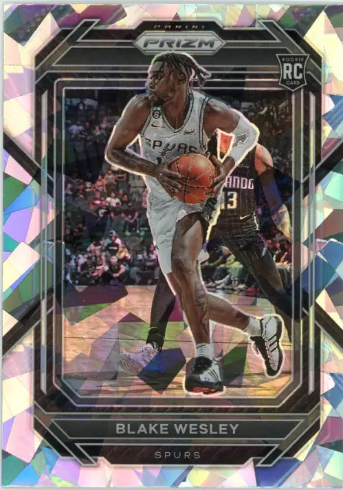 2022-23 Panini Prizm Ice #264 Blake Wesley Rookie San Antonio Spurs Card NM-MT