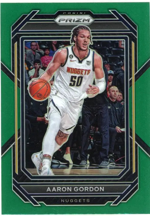 2022-23 Panini Prizm Green #41 Aaron Gordon Denver Nuggets Basketball NBA NM-MT