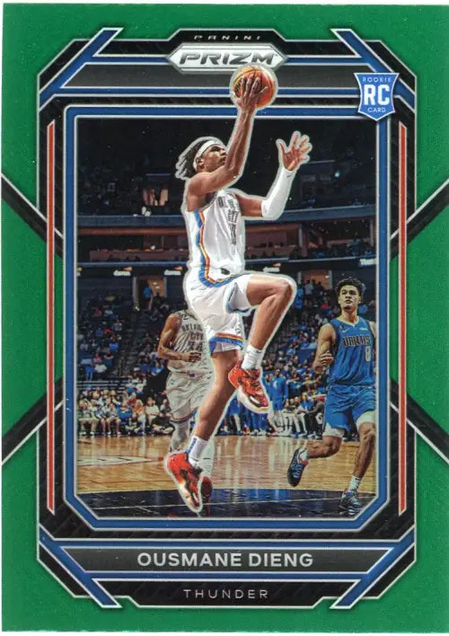 2022-23 Panini Prizm Green #224 Ousmane Dieng Rookie Oklahoma City Thunder NM-MT