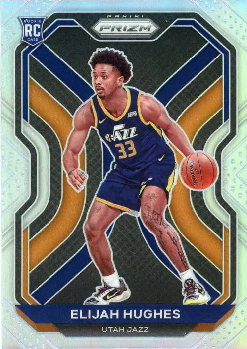 2020-21 Panini Prizm Silver #271 Elijah Hughes Rookie Utah Jazz Basketball NM-MT