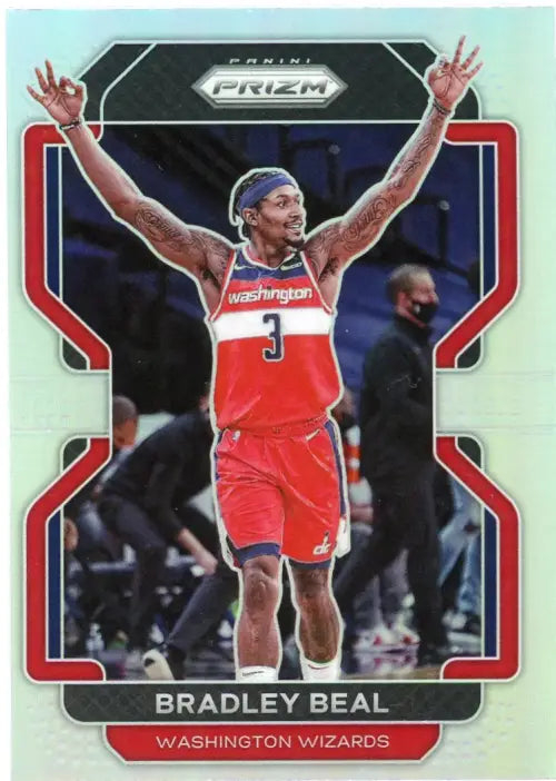 2021-22 Panini Prizm Silver #45 Bradley Beal Washington Wizards Card NBA NM-MT