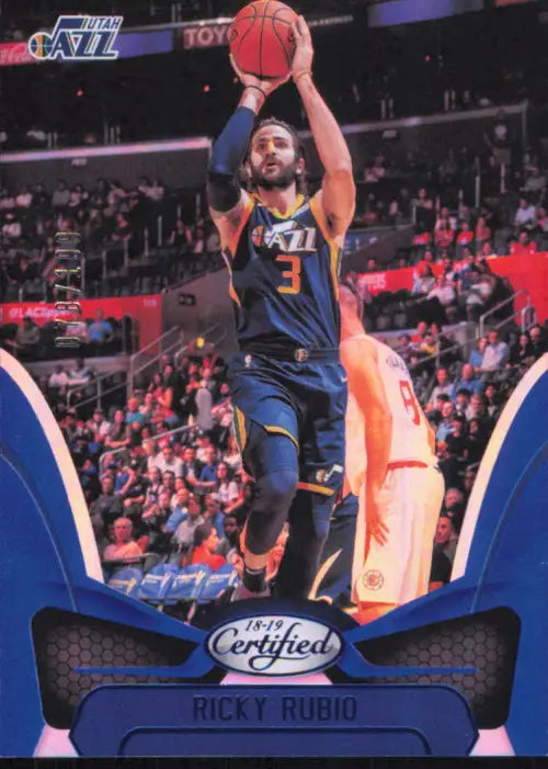 2018-19 Certified Mirror Blue #53 Ricky Rubio /199 Utah Jazz Basketball NM-MT