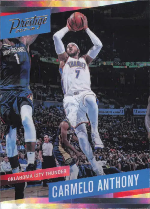 2017-18 Prestige Horizon #129 Carmelo Anthony Oklahoma City Thunder Card NM-MT