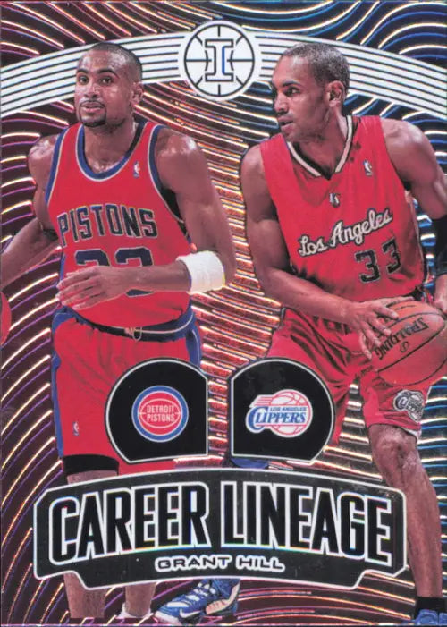 2019-20 Panini Illusions Career Lineage #24 Grant Hill Pistons Clippers NM-MT